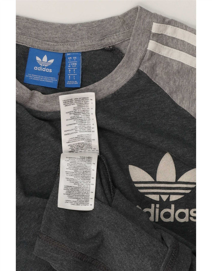 Ανδρικό T-Shirt Adidas Top Small Grey Colourblock Βαμβακερό