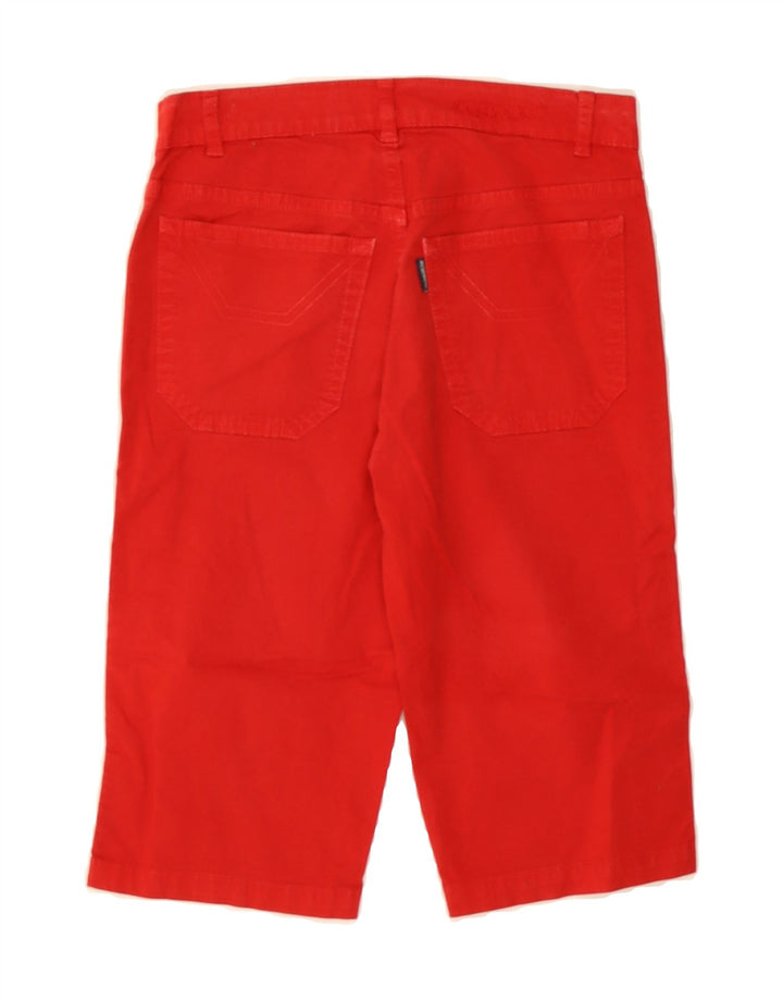 JECKERSON Womens Bermuda Shorts  W27 Small Red Cotton Vintage Jeckerson and Second-Hand Jeckerson from Messina Hembry 