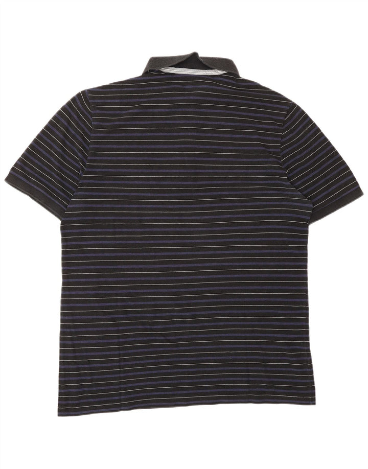 Ανδρικό πουκάμισο πόλο Lacoste, μέγεθος 6 XL Navy Blue ριγέ Lyocell