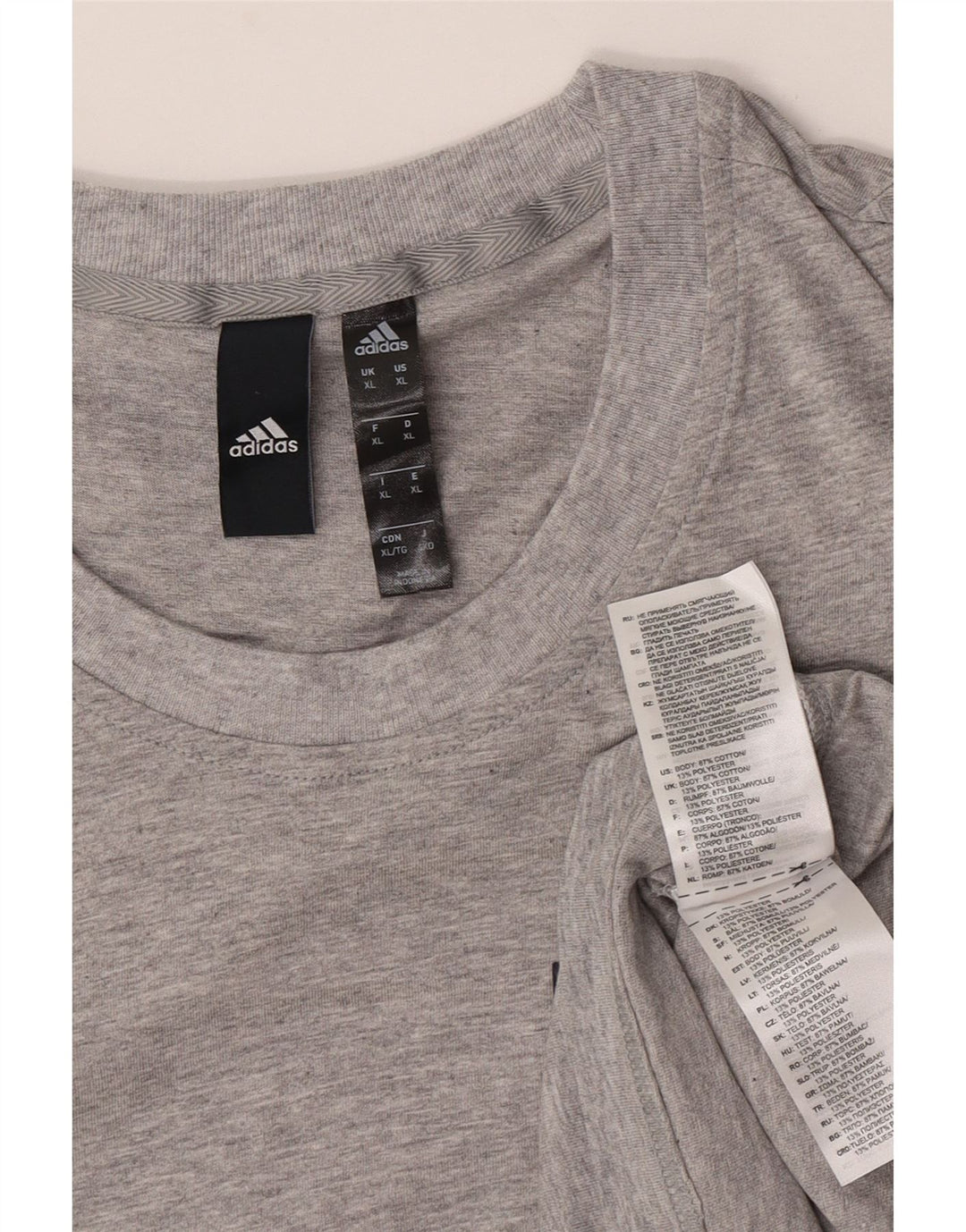 Ανδρικό T-Shirt Adidas Top XL Γκρι βαμβακερό