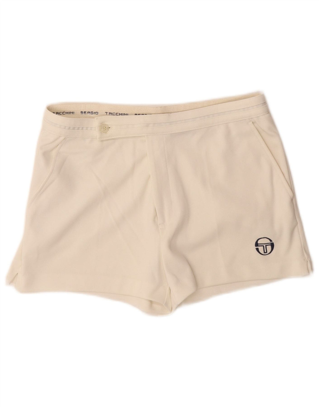 SERGIO TACCHINI Ανδρικό σορτς Chino IT 48 Medium W30 Λευκό Πολυεστέρας