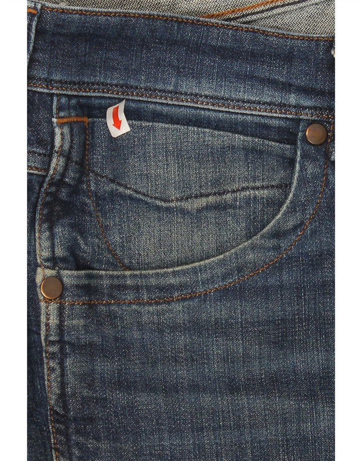 WRANGLER Mens Straight Jeans W34 L32 Blue Cotton