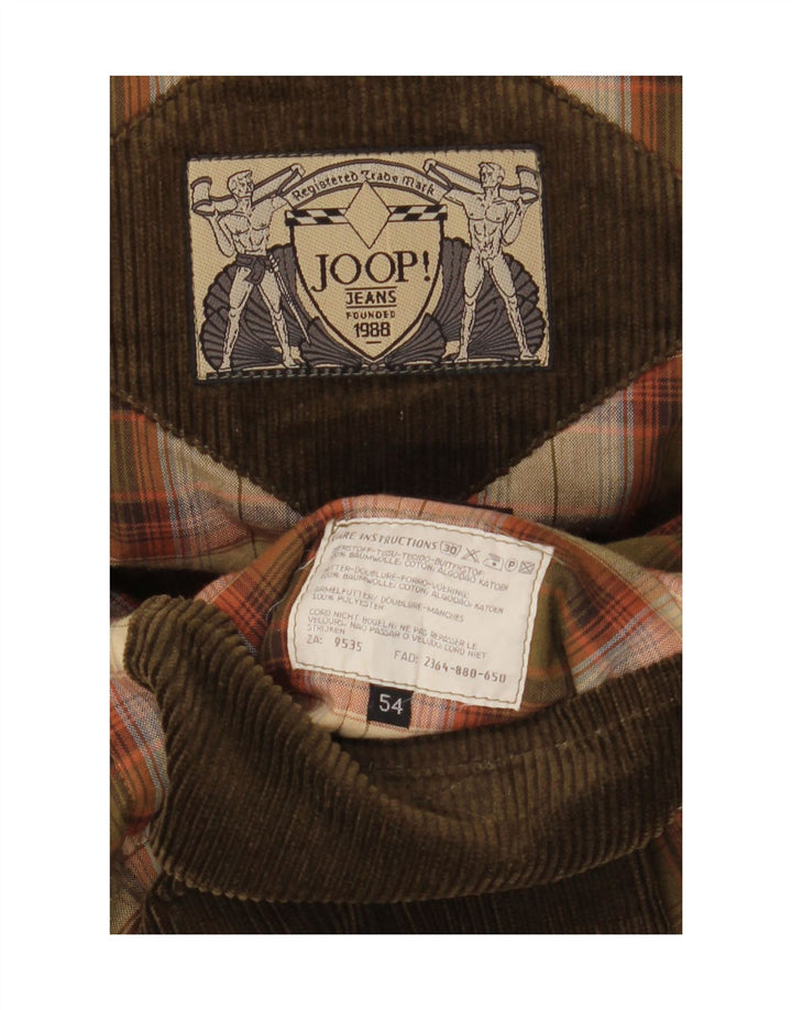 Joop Ανδρικό Μπουφάν Parka με Κουκούλα IT 54 2XL Χακί Βαμβακερό