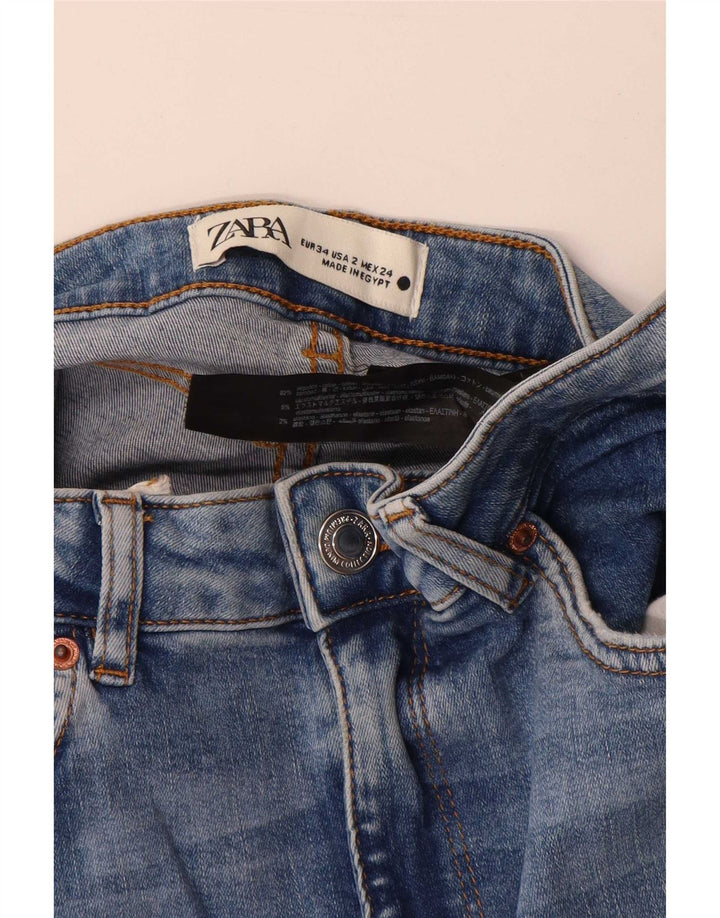 Zara Γυναικείο Τζιν EU 34 2XS W24 L33 Μπλε βαμβακερό