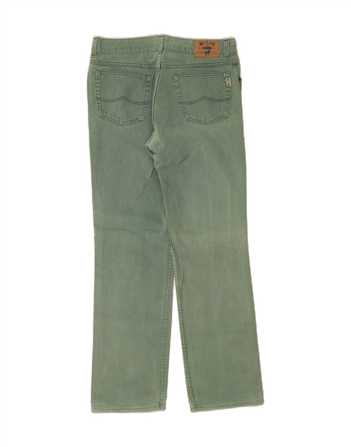 MUSTANG Womens Straight Jeans W32 L31 Green Vintage Mustang and Second-Hand Mustang from Messina Hembry 