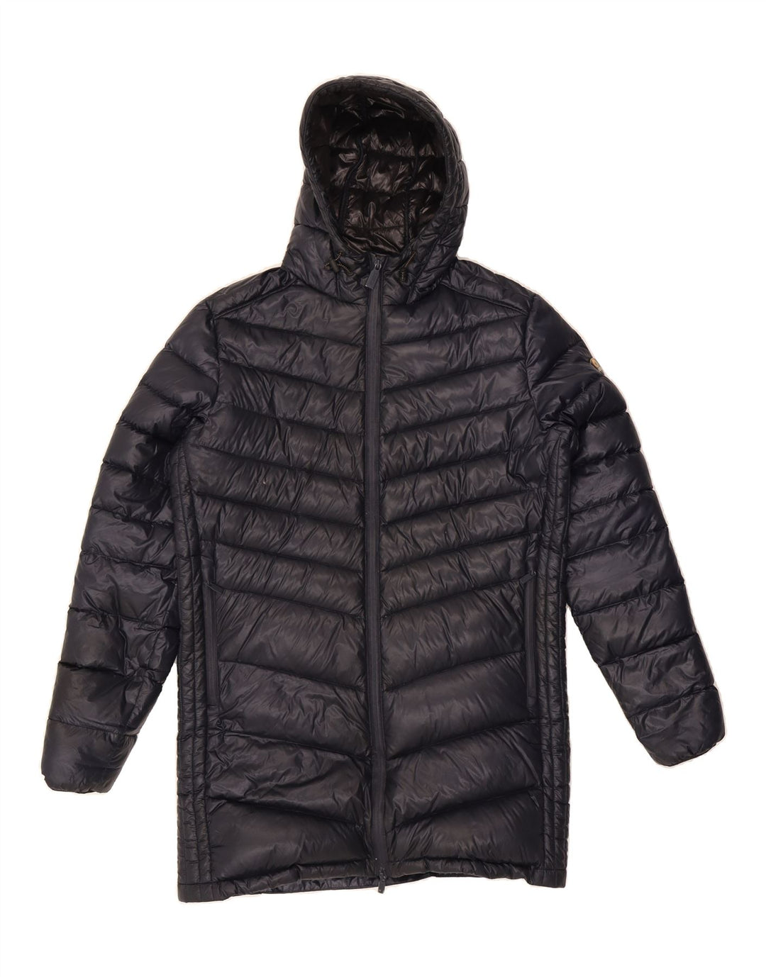 CIESSE PIUMINI Mens Hooded Padded Coat IT 48 Medium Navy Blue Vintage Ciesse Piumini and Second-Hand Ciesse Piumini from Messina Hembry 