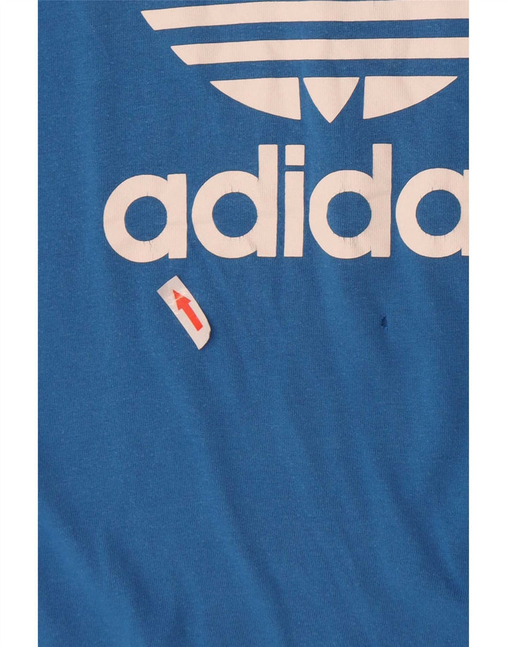 Ανδρικό γραφικό T-Shirt Adidas Top Small Blue βαμβακερό