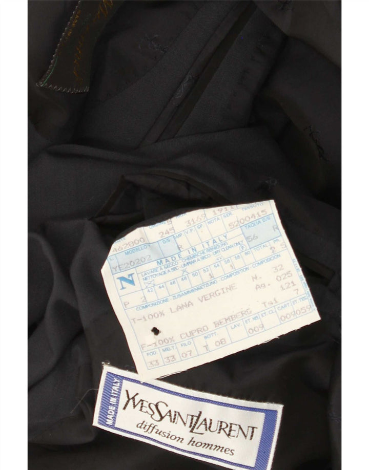 Yves Saint Laurent Ανδρικό σακάκι με 2 κουμπιά IT 56 3XL γκρι μαλλί