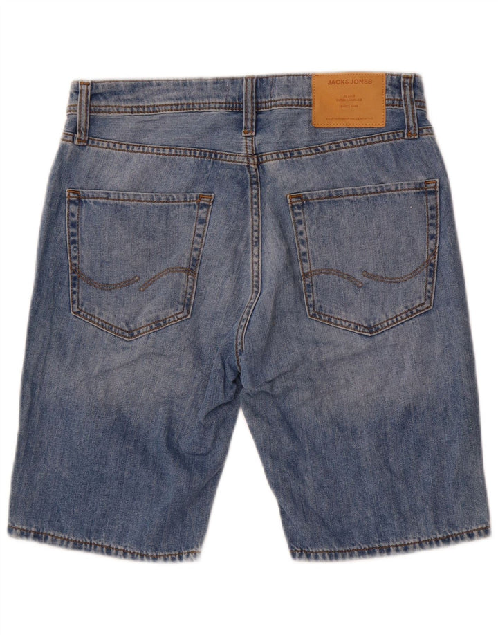 Ανδρικό Jack & Jones κανονικό τζιν σορτς μικρό W29 μπλε βαμβακερό