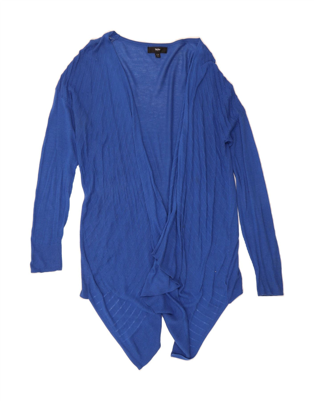 MOSSIMO Womens Longline Open Cardigan Sweater UK 18 XL Blue Nylon Vintage Mossimo and Second-Hand Mossimo from Messina Hembry 