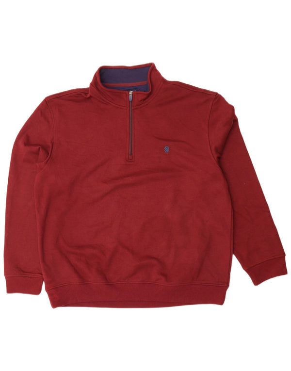 Ανδρικό φούτερ Izod με φερμουάρ Jumper XL Maroon Polyester