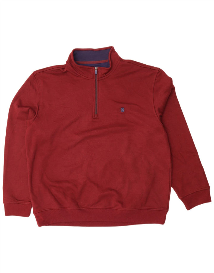 Ανδρικό φούτερ Izod με φερμουάρ Jumper XL Maroon Polyester