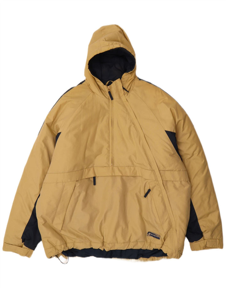 Ανδρικό μπουφάν με κουκούλα Champion UK 42 XL Beige Colourblock
