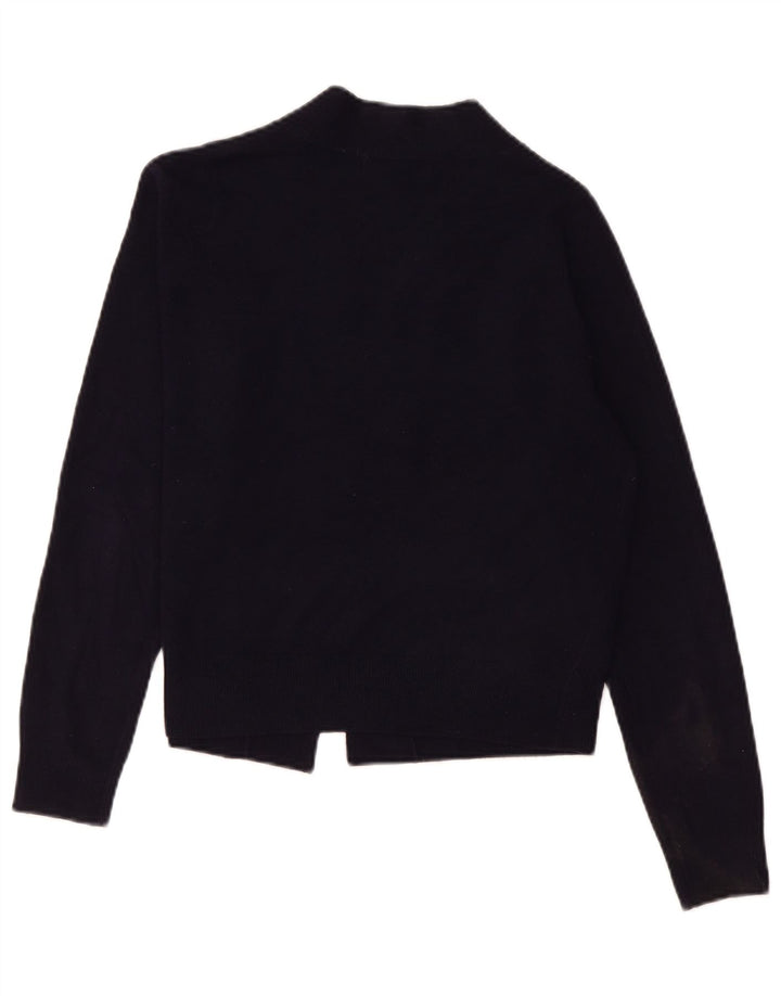 Marks & Spencer Γυναικείο Crop ανοιχτό πουλόβερ UK 14 Medium Navy Blue