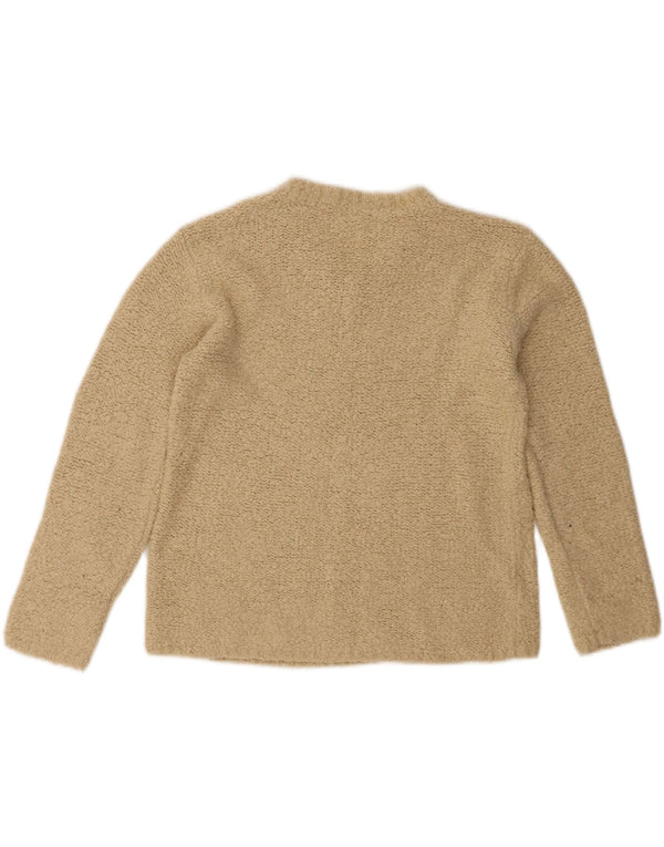 J. Crew Womens V-Neck Jumper Sweater UK 6 XS Beige Acrylic