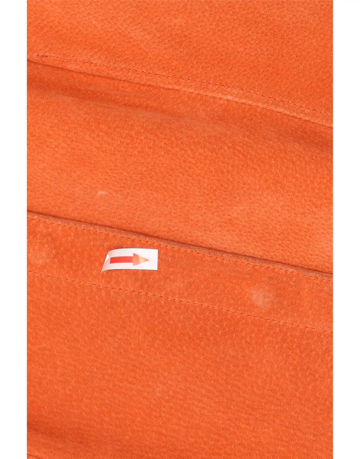 Elements Γυναικείο Suede Jacket UK 14 μεγάλο πορτοκαλί δέρμα