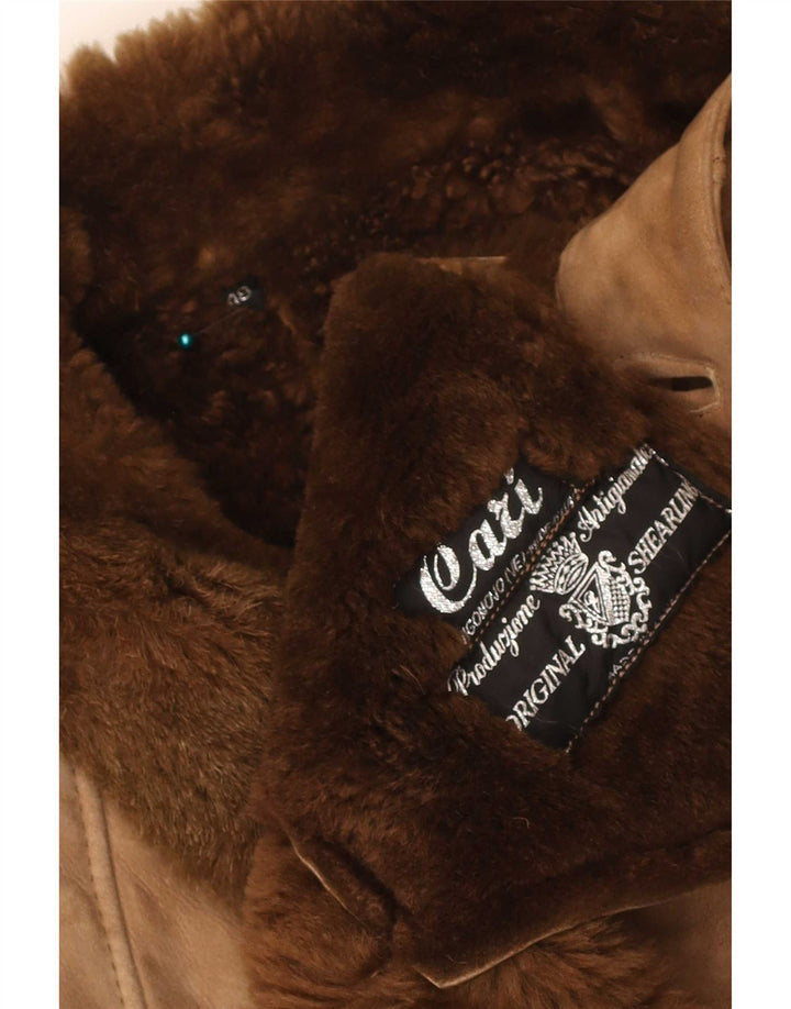 Vintage Ανδρικό Πανωφόρι Shearling IT 48 Medium Beige
