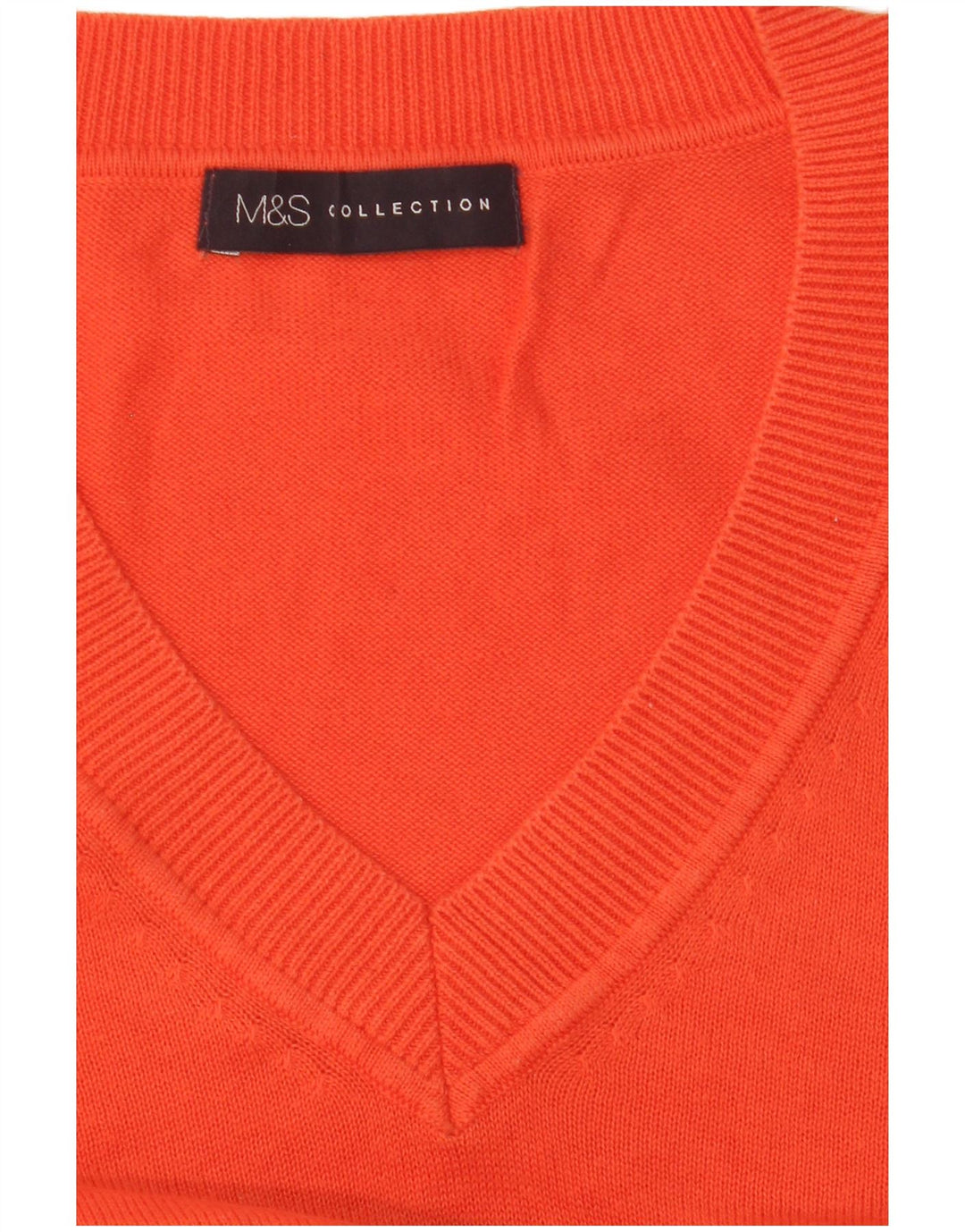 Marks & Spencer Γυναικείο πουλόβερ με V λαιμόκοψη UK 14 Medium Red