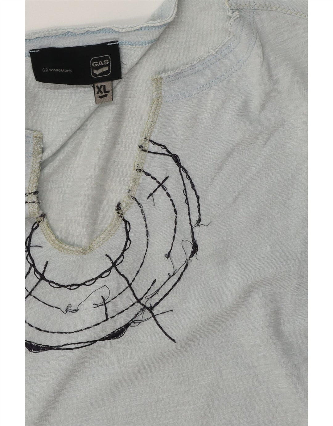 Ανδρικό γραφικό T-Shirt GAS Top XL Blue Flecked