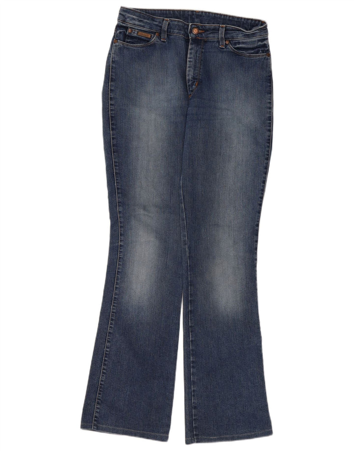 Wrangler Womens Flared Jeans W32 L32 Blue Cotton