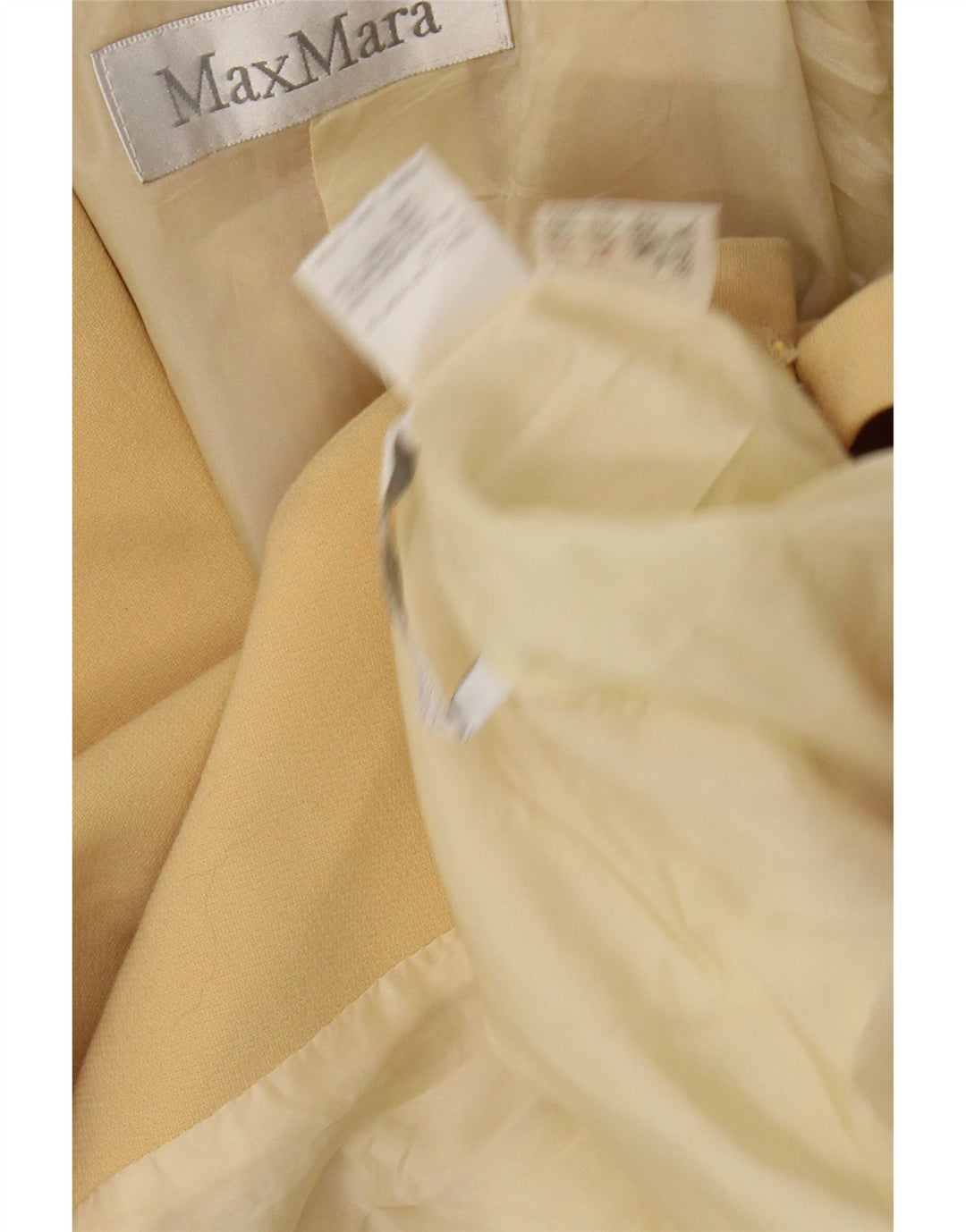 MAX MARA Γυναικείο Longline τζάκετ 3 κουμπιών UK 14 Medium Yellow