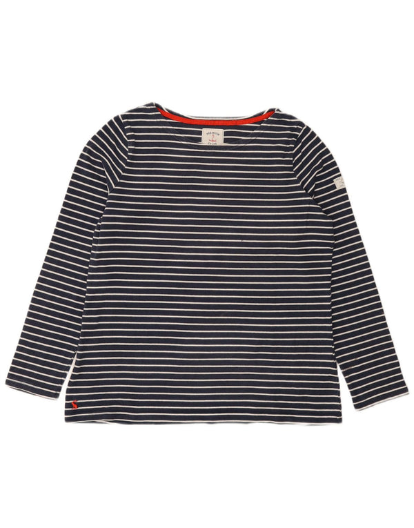 Γυναικείο μπλουζάκι Joules μακρυμάνικο UK 16 Large Navy Blue ριγέ βαμβακερό