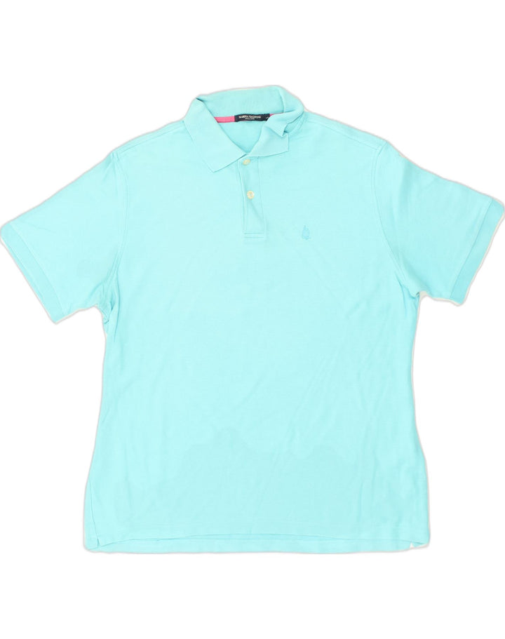 MARINA YACHTING Mens Polo Shirt Large Blue Cotton | Vintage Marina Yachting | Thrift | Second-Hand Marina Yachting | Used Clothing | Messina Hembry 