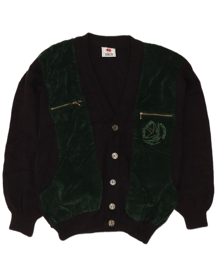 Ανδρική ζακέτα Vintage XL Black Colourblock