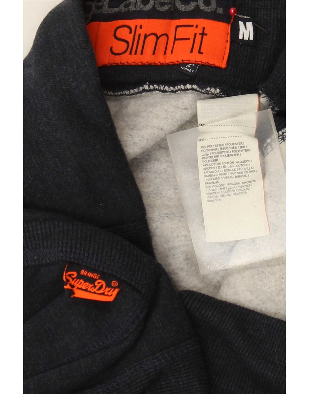 Ανδρικά σορτς Superdry Slim Fit Sport σορτς μεσαίου μπλε ναυτικού πολυεστέρα