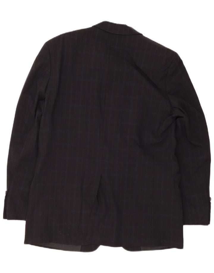 Ανδρικό σακάκι 3 κουμπιών Hugo Boss UK 38 Medium Navy Blue Check