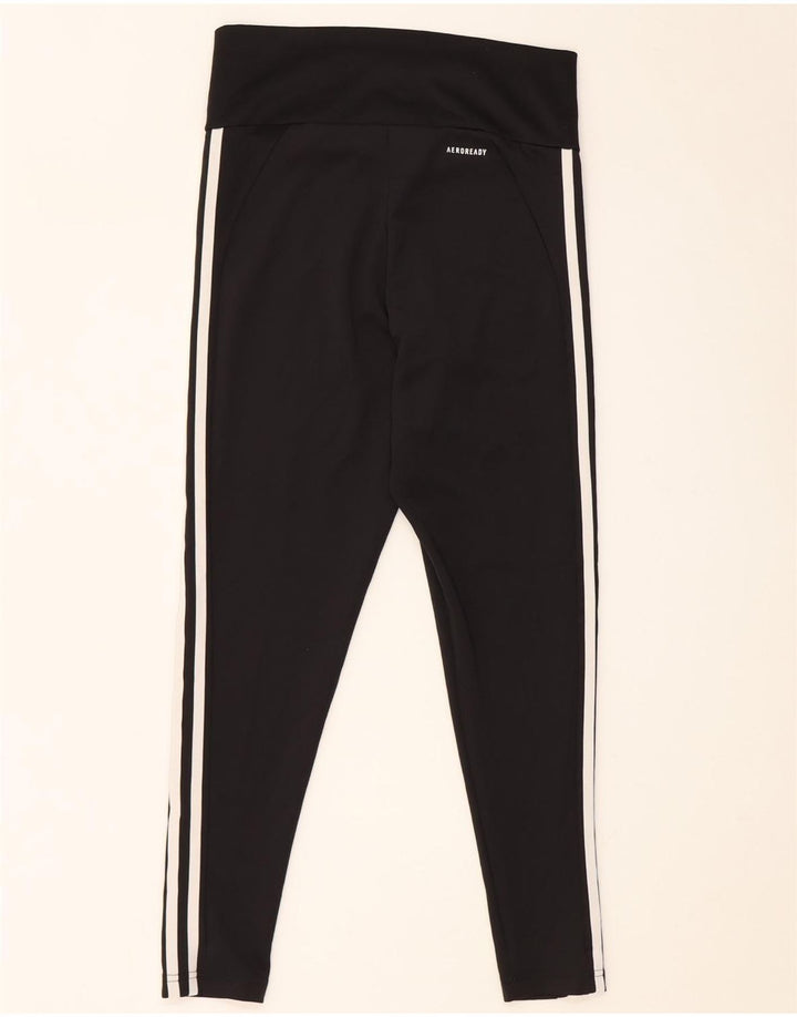 Γυναικεία κολάν Aeroready ADIDAS UK 12/14 Μεσαίο μαύρο πολυεστέρα