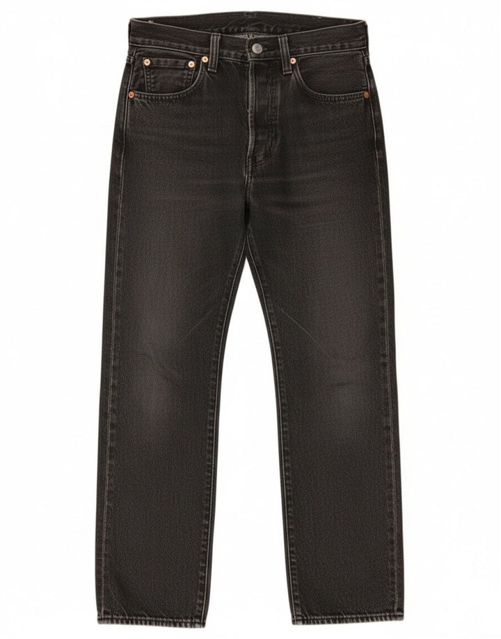 Levi's Mens 501 Straight Jeans W28 L28 Γκρι βαμβακερό