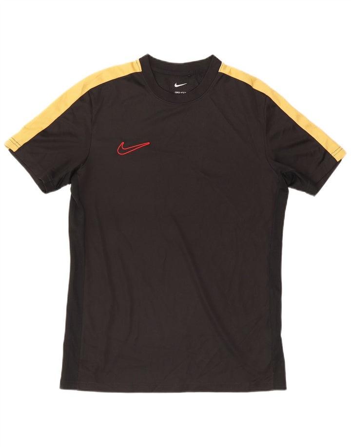 Ανδρικό μπλουζάκι Nike Dri Fit Slim Top Medium Black Colorblock Πολυεστέρας