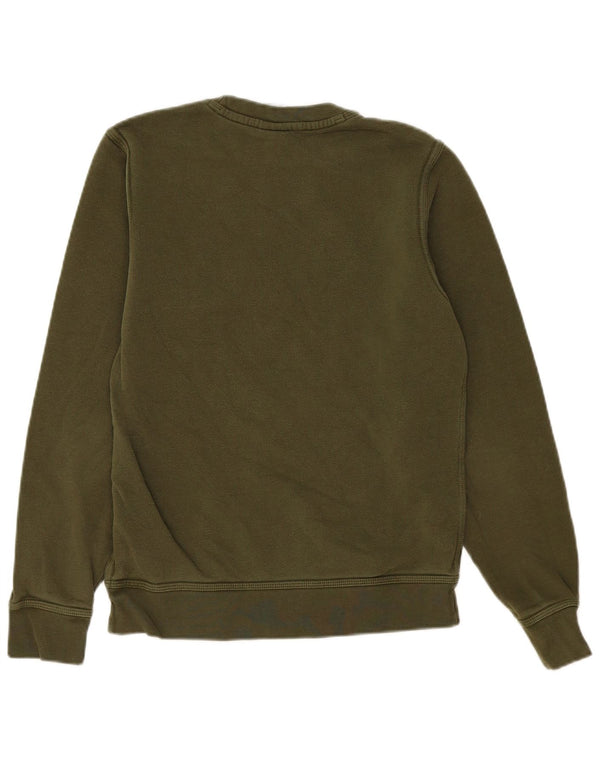 Nike Mens Sweatshirt Jumper Small Khaki Cotton
