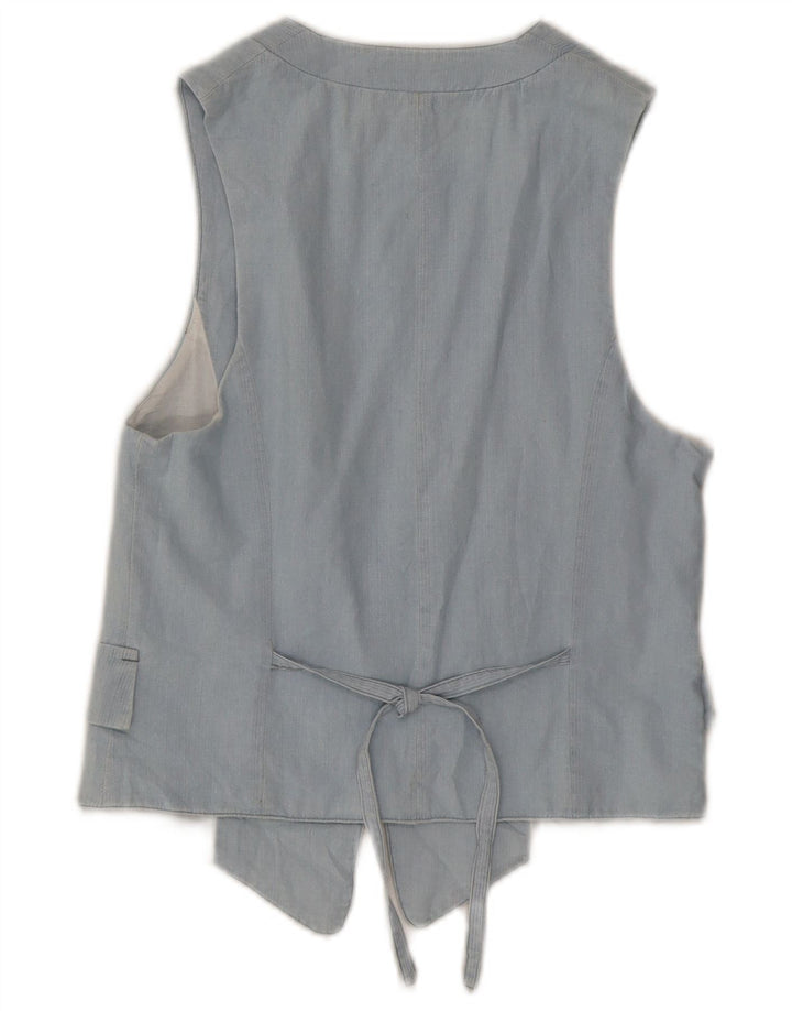 Zara Γυναικείο Γιλέκο OPEN UK 10 Small Blue