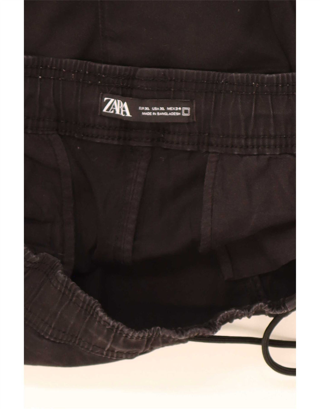Zara Ανδρικό Σορτς Chino XL W34 Μαύρο βαμβακερό