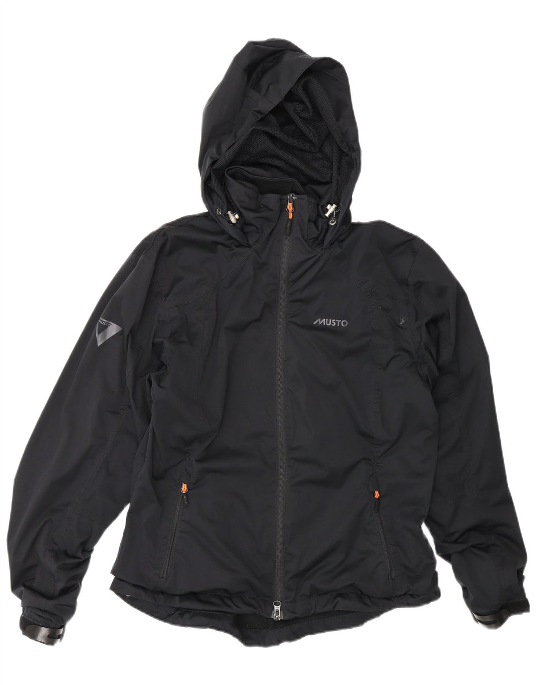 Musto Γυναικείο Μπουφάν με κουκούλα Oversized Windbreaker UK 10 Small Black