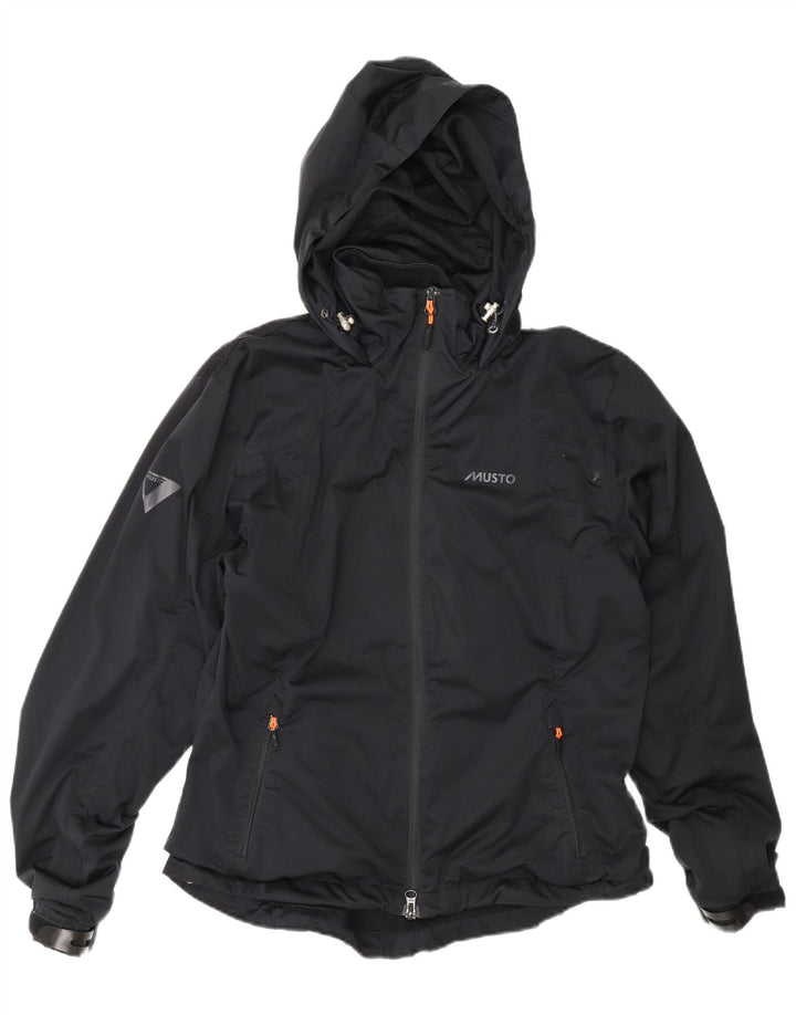 Musto Γυναικείο Μπουφάν με κουκούλα Oversized Windbreaker UK 10 Small Black
