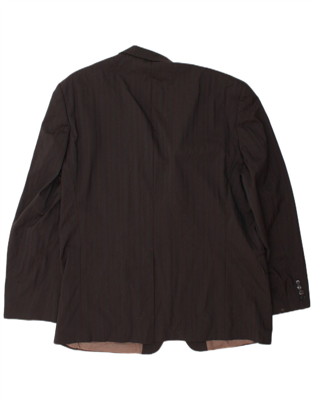 HUGO BOSS Ανδρικό σακάκι μπλέιζερ με 2 κουμπιά EU 58 4XL μαλλί με ρίγες καφέ