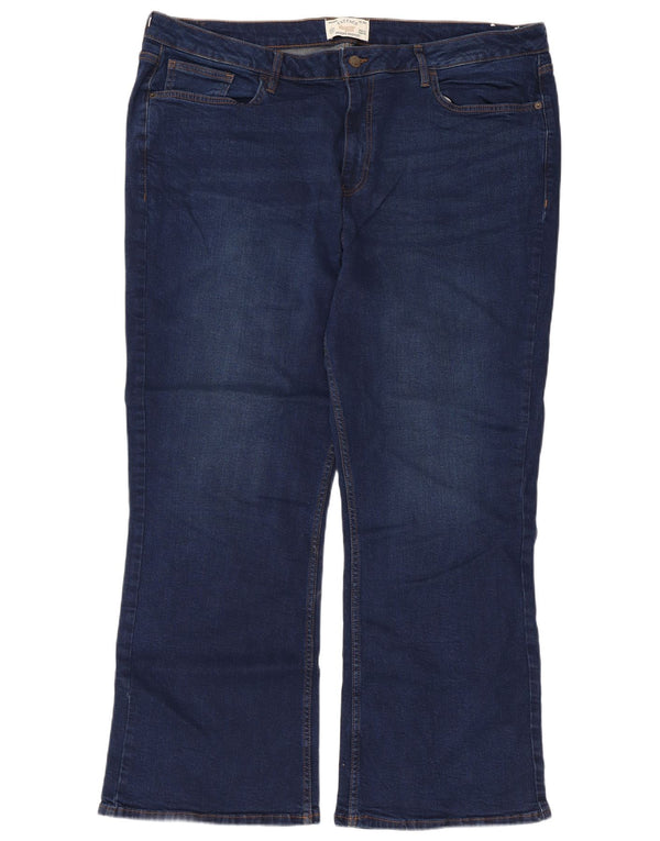 Fat Face Bootcut Jeans UK 22 3XL W42 L29 Navy Blue Cotton