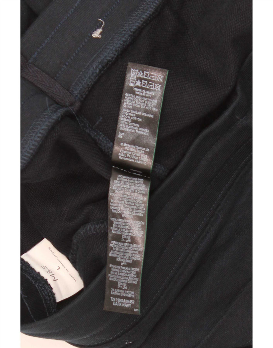 Ανδρικό αθλητικό σορτς Marks & Spencer, Βαμβακερό σε μπλε ναυτικό