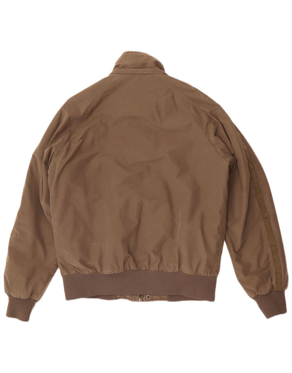 Puma Ανδρικό Bomber Jacket UK 40 Large Khaki Cotton