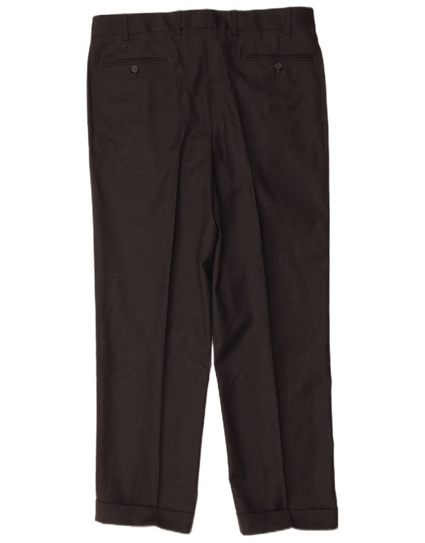 Boggi Ανδρικό κοστούμι Milano ίσιο παντελόνι IT 50 Large W36 L30 Γκρι μαλλί