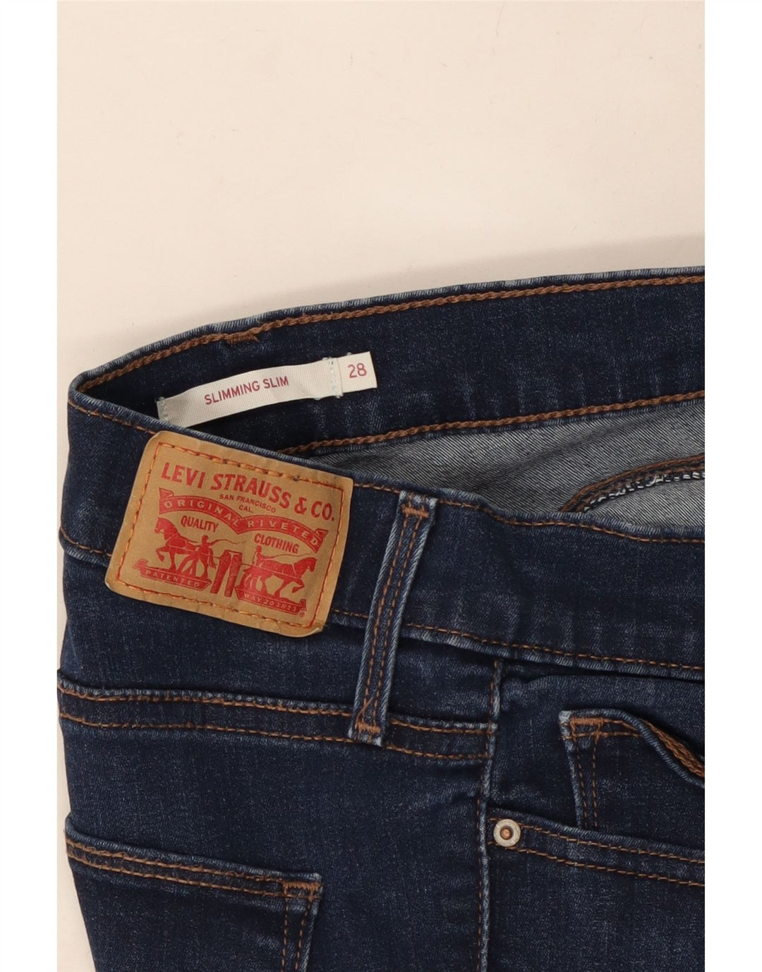 LEVI'S Γυναικείο Slimming Fit Slim Jeans W28 L31 Navy Blue