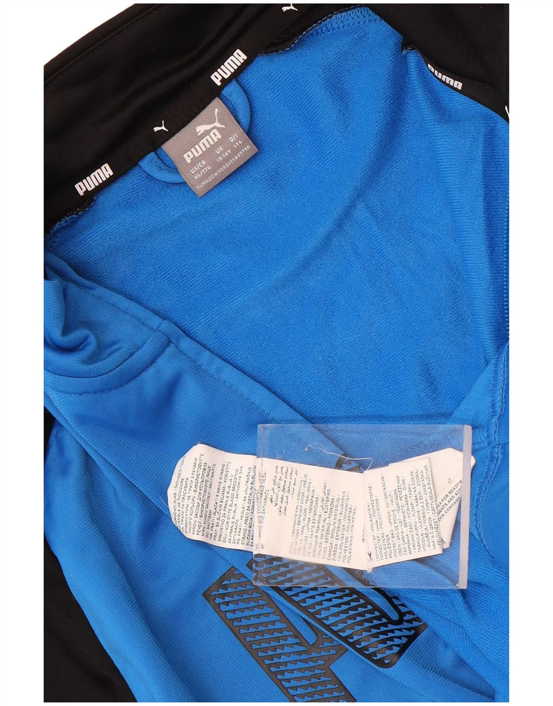 Puma Boys Graphic αθλητική φόρμα Top Jacket 15-16 Years Blue Colourblock