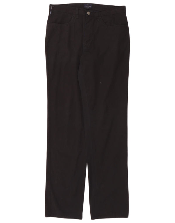 Trussardi Ανδρικό ίσιο casual παντελόνι IT 50 Large W32 L34 Μαύρο