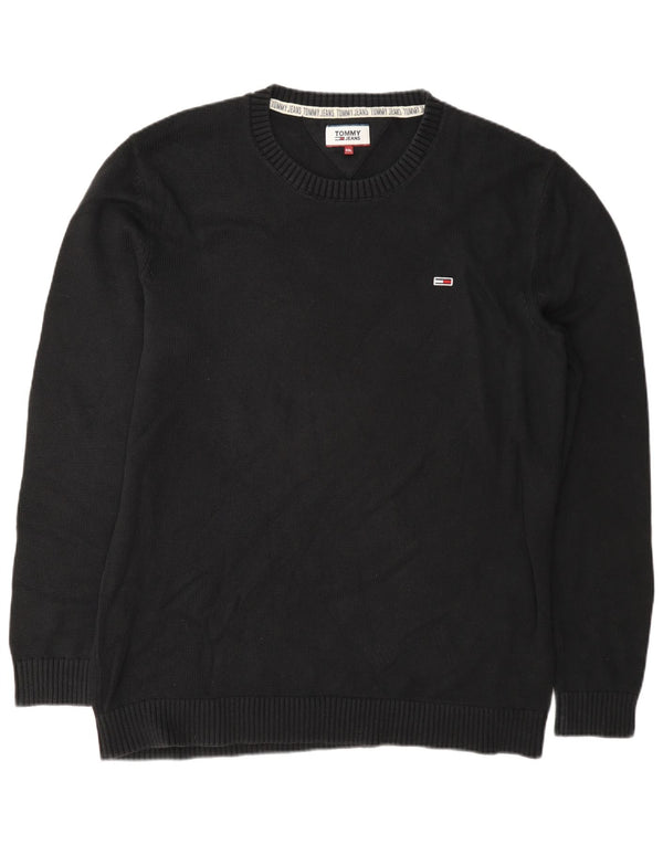 Ανδρικό πουλόβερ Tommy Hilfiger Crew Neck Jumper 2XL Navy Blue Cotton