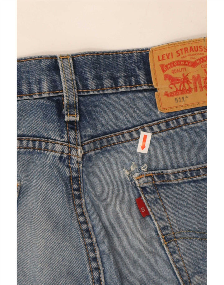 Levi's Womens 511 Slim Jeans W30 L32 Blue Cotton