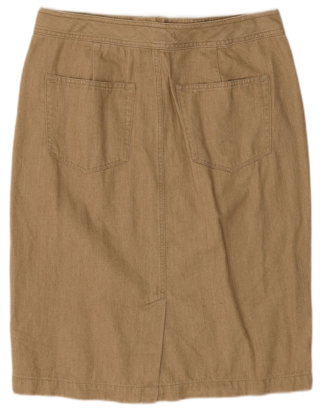 RALPH LAUREN Γυναικεία Pencil Φούστα US 4 Small W30 Μπεζ βαμβακερή