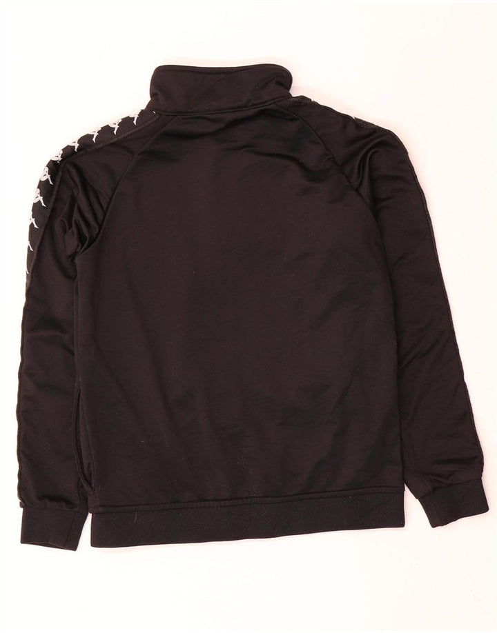 Kappa Boys Graphic αθλητική φόρμα Top Jacket 11-12 Years Black Polyester